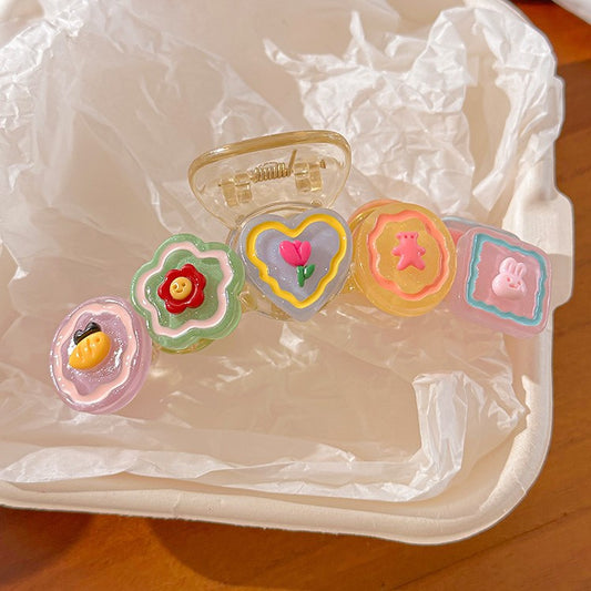 Cute Flower Hair Claw Clip