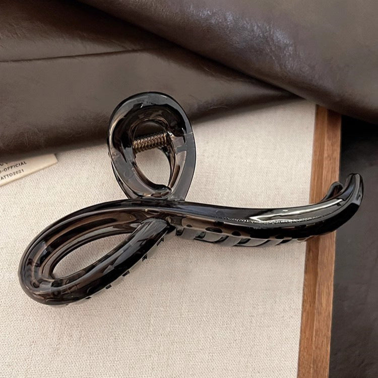 Burgundy Sculpted Hair Claw Clip view 14