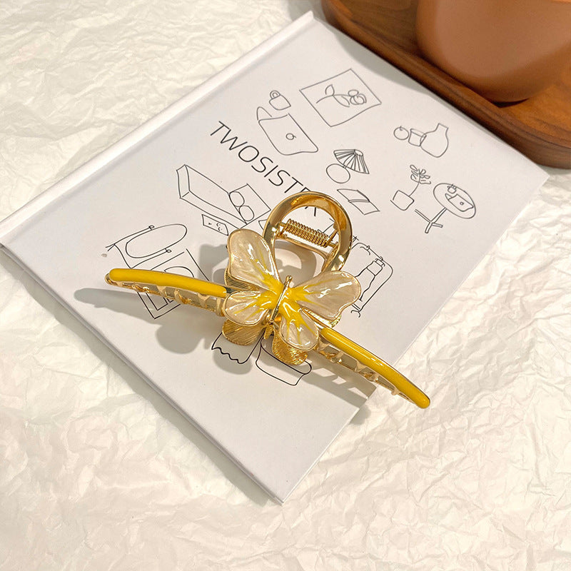 Colorful Metal Butterfly Hair Claw Clip view 9