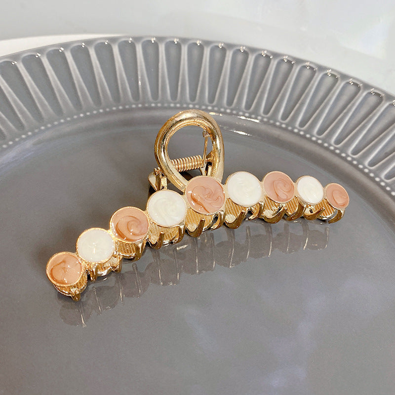 Glossy Geometric Metal Hair Claw Clip view 10