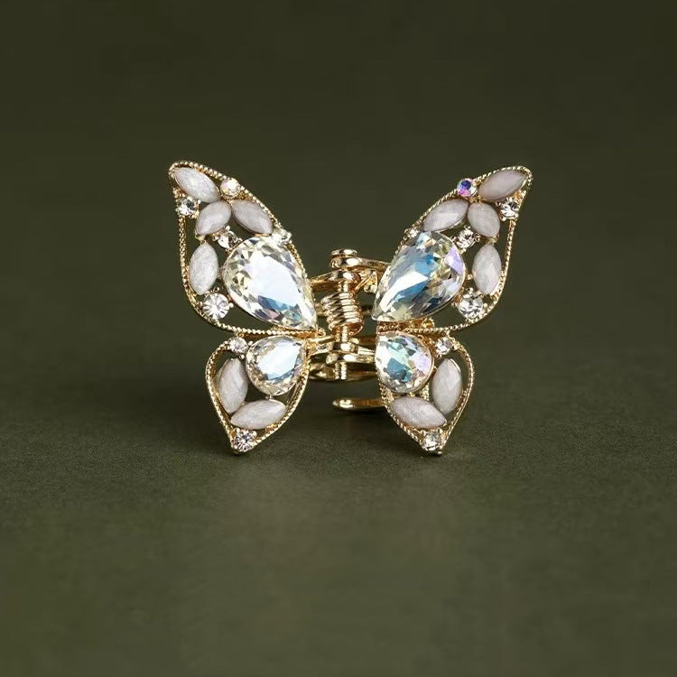 Rhinestone Butterfly Mini Hair Claw Clip view 7