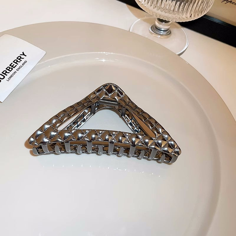 Rhinestone Triangle Metal Hair Claw Clip view 8