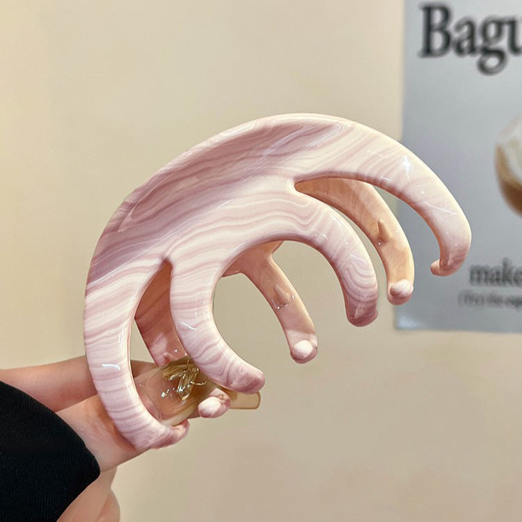 Textured Pumpkin Hair Claw Clip view 7
