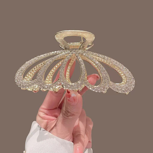 Gold Tail Fin Hair Claw Clip