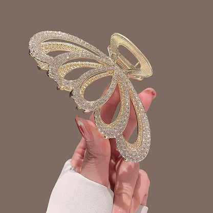 Gold Tail Fin Hair Claw Clip front view