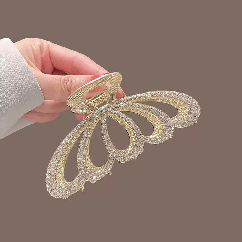 Gold Tail Fin Hair Claw Clip detail view