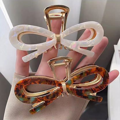 Acetate Bow Hair Claw Clip