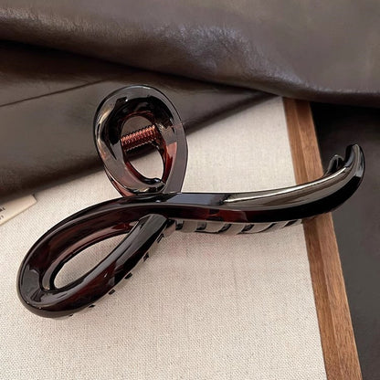 Burgundy Sculpted Hair Claw Clip view 13