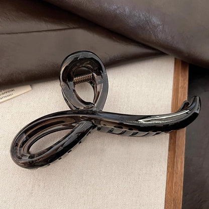 Burgundy Sculpted Hair Claw Clip view 14