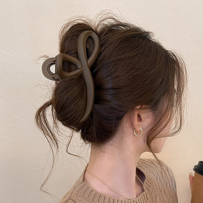 Burgundy Sculpted Hair Claw Clip view 9