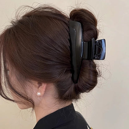 Chocolate Trapezoid Hair Claw Clip view 7