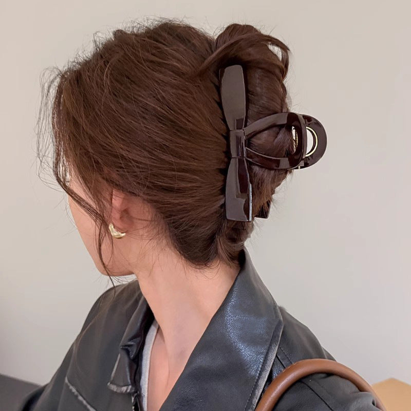 Classic Bow Hair Claw Clip view 4
