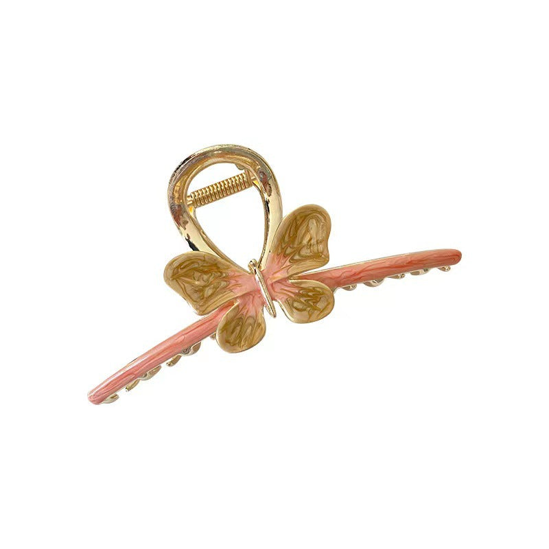 Colorful Metal Butterfly Hair Claw Clip view 5
