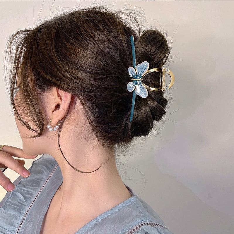 Colorful Metal Butterfly Hair Claw Clip
