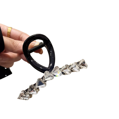 Crystal Heart Hair Claw Clip view 5