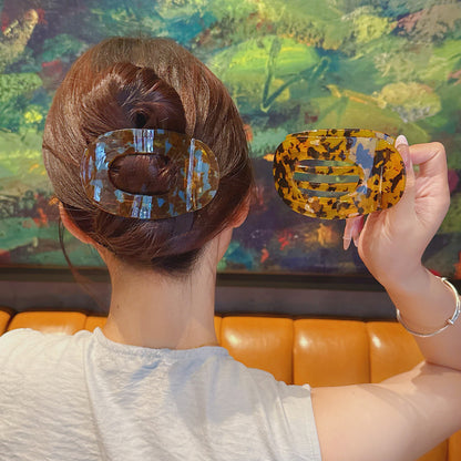 Curved Acetate Hair Claw Clip
