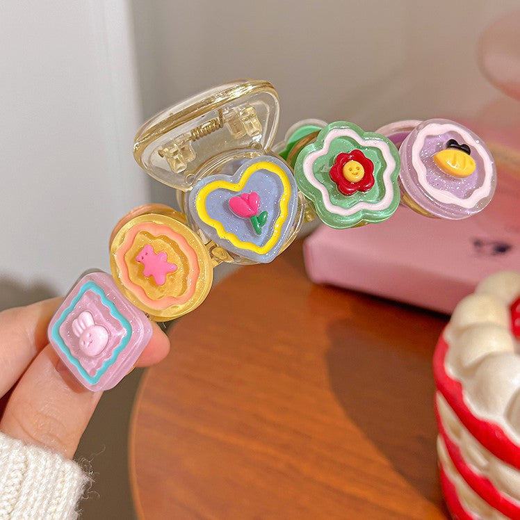 Cute Flower Hair Claw Clip view 3