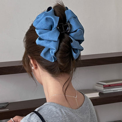 Denim Bubble Hair Claw Clip view 4