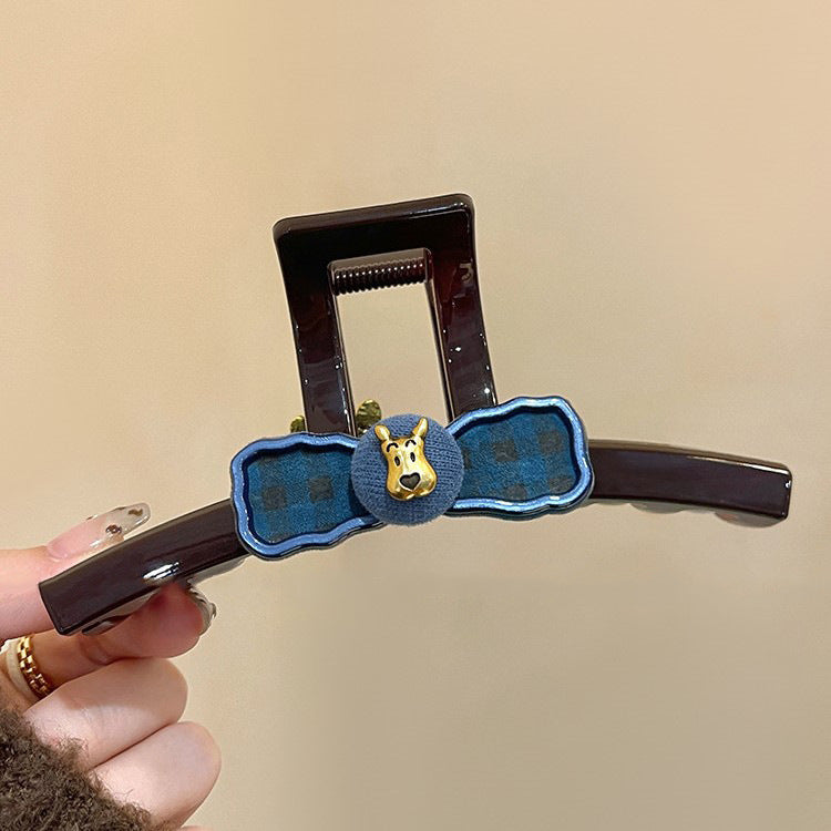 Dog Bow Hair Claw Clip view 2