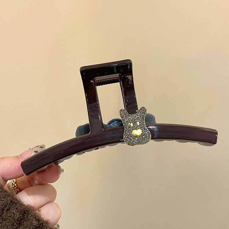 Dog Bow Hair Claw Clip view 3