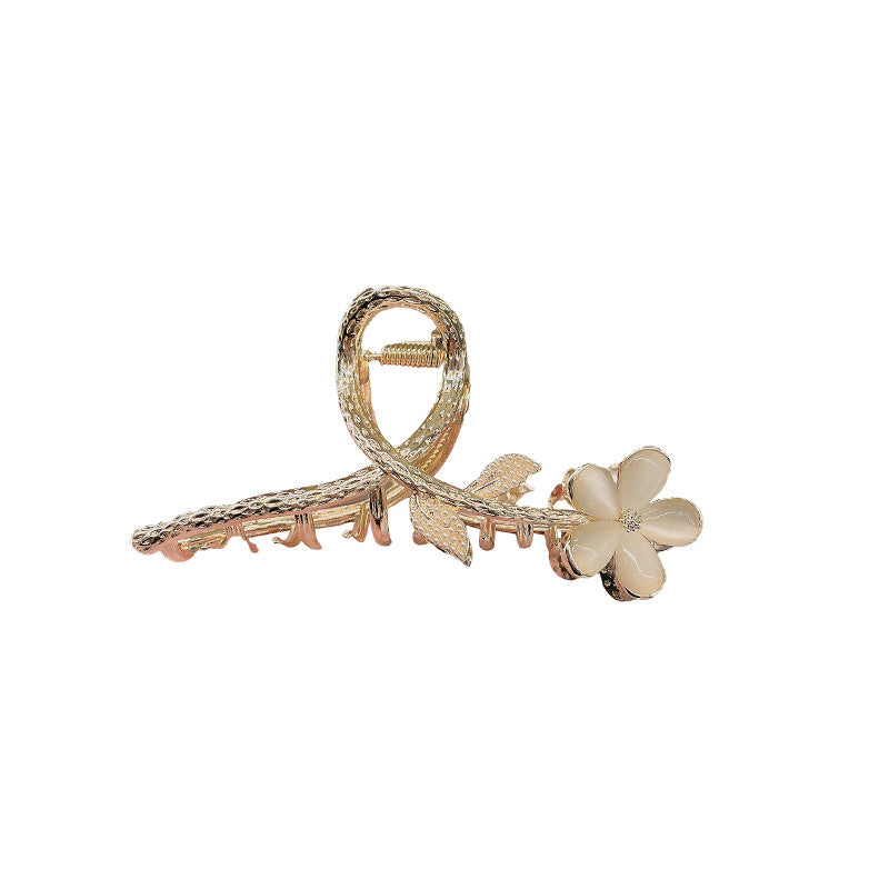 Floral Rhinestone Hair Claw Clip view 5