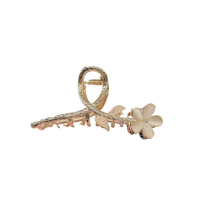 Floral Rhinestone Hair Claw Clip view 5