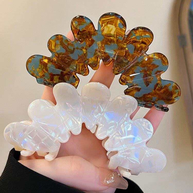 French Petal Flower Hair Claw Clip view 2