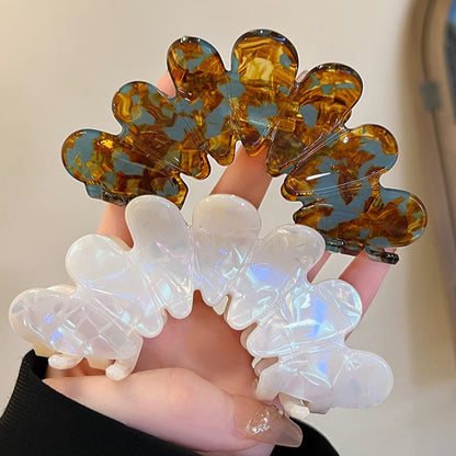 French Petal Flower Hair Claw Clip view 2