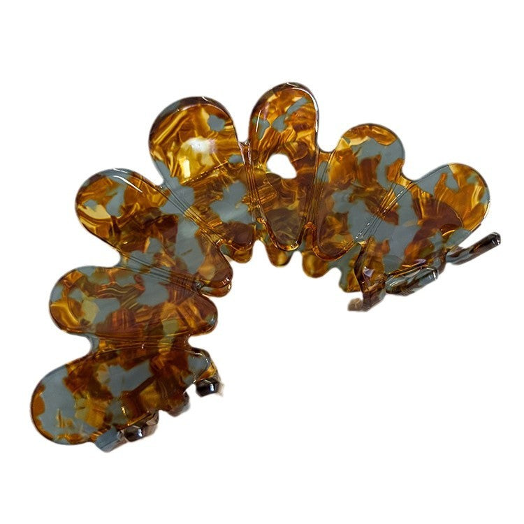 French Petal Flower Hair Claw Clip view 5