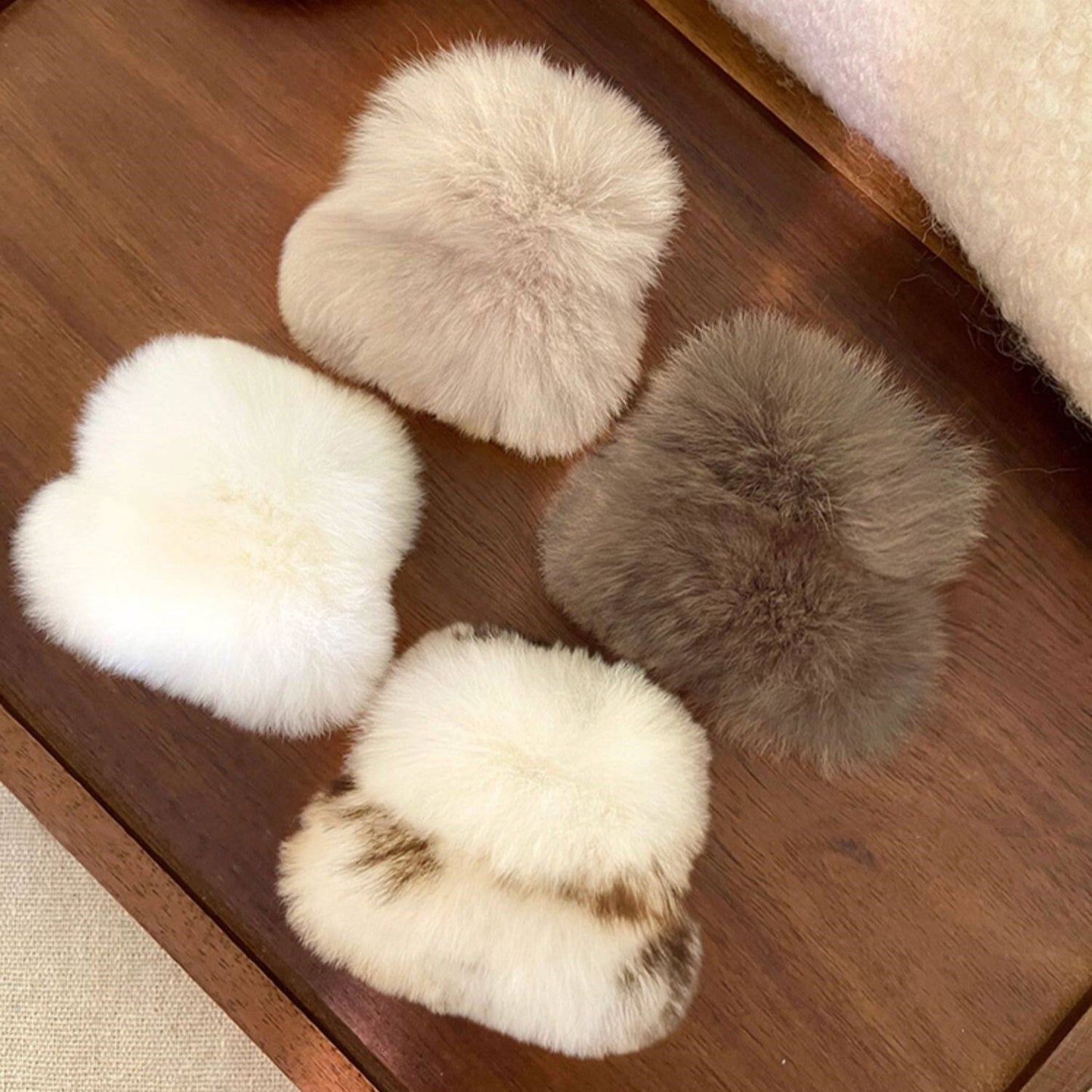 Fuzzy Mini Hair Claw Clip view 2