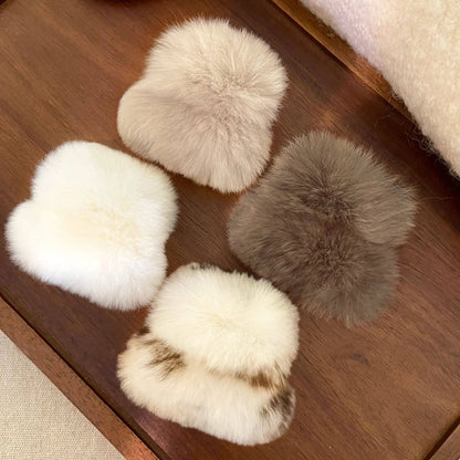 Fuzzy Mini Hair Claw Clip view 2