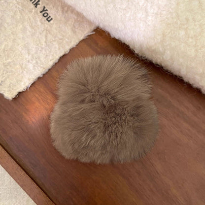 Fuzzy Mini Hair Claw Clip view 7