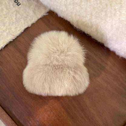 Fuzzy Mini Hair Claw Clip view 9