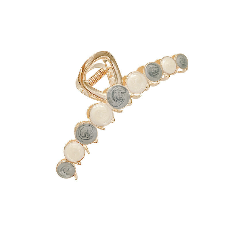 Glossy Geometric Metal Hair Claw Clip view 5