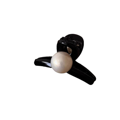 Glossy Pearl Mini Hair Claw Clip view 5