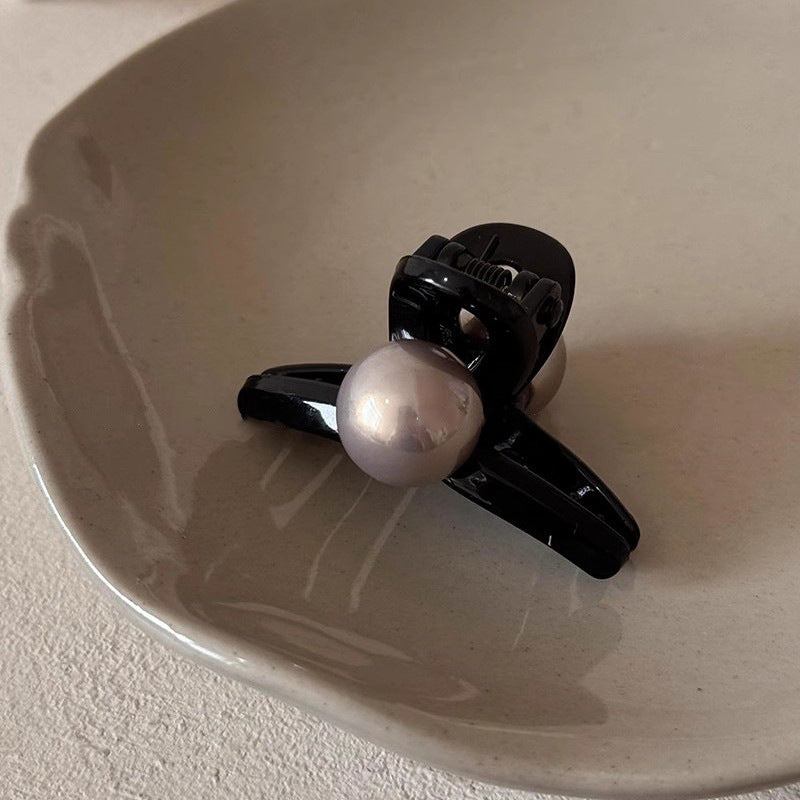 Glossy Pearl Mini Hair Claw Clip view 6