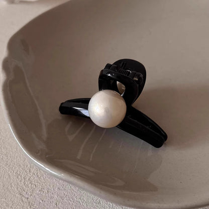 Glossy Pearl Mini Hair Claw Clip view 7