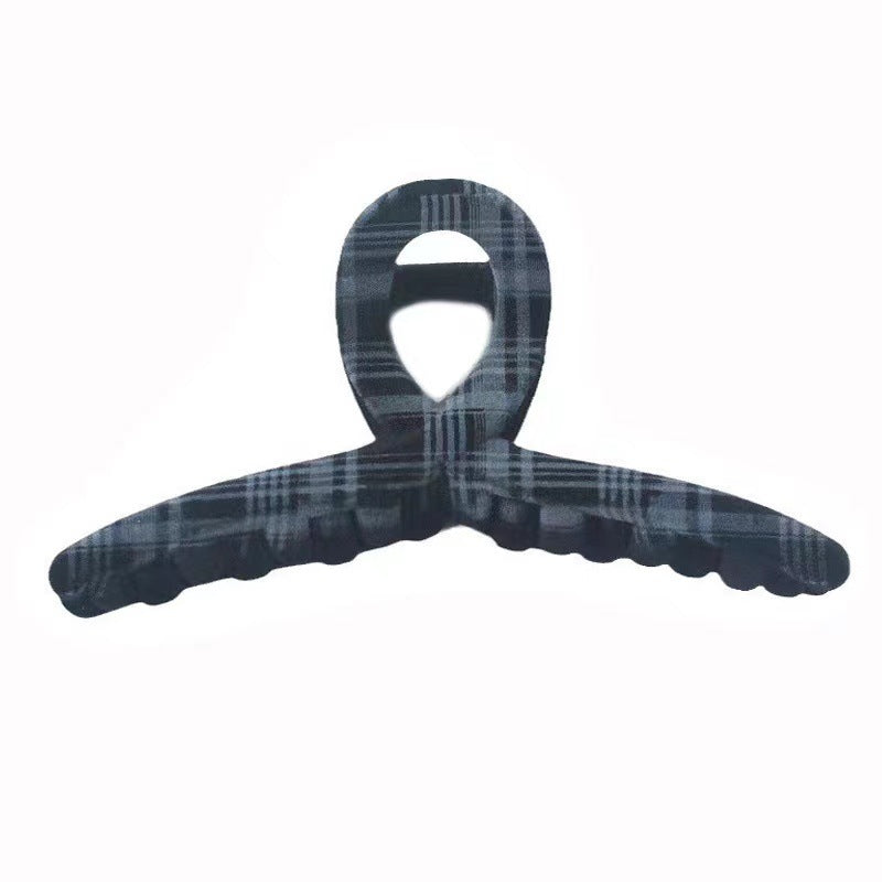 Grey Plaid Hair Claw Clip view 5
