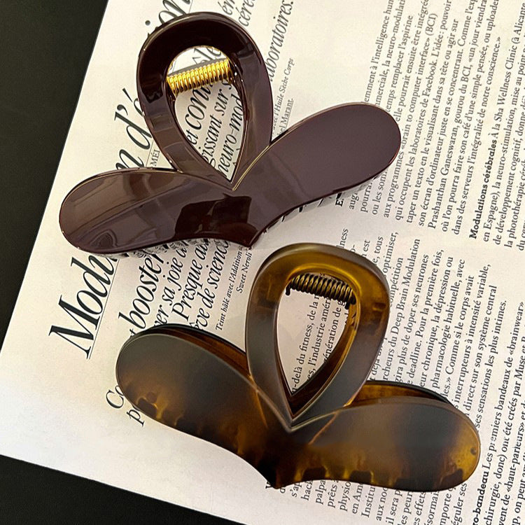Heart Acetate Hair Claw Clip view 2