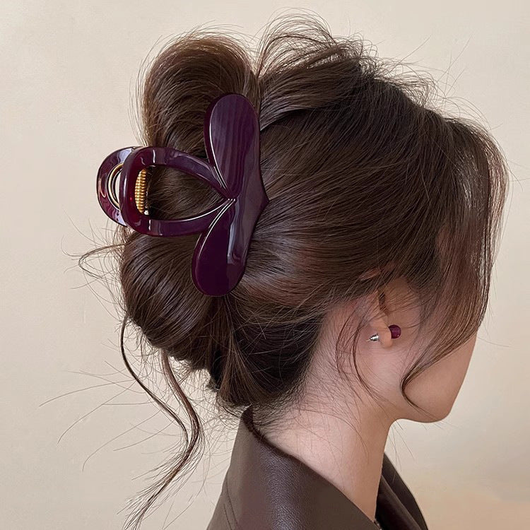 Heart Acetate Hair Claw Clip view 4