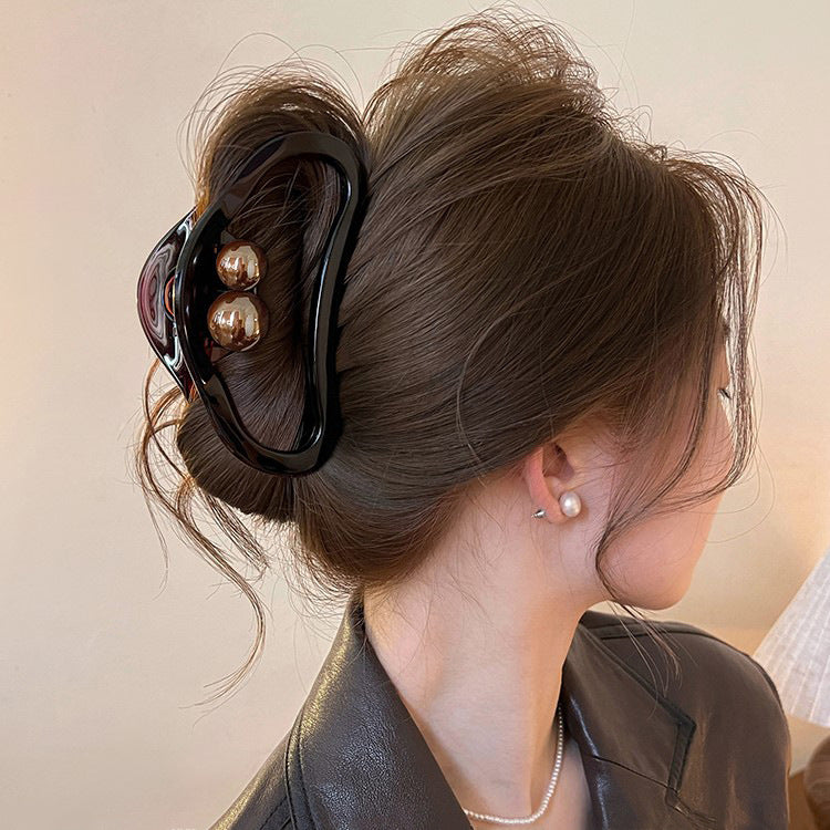 Hollow Crescent Hair Claw Clip