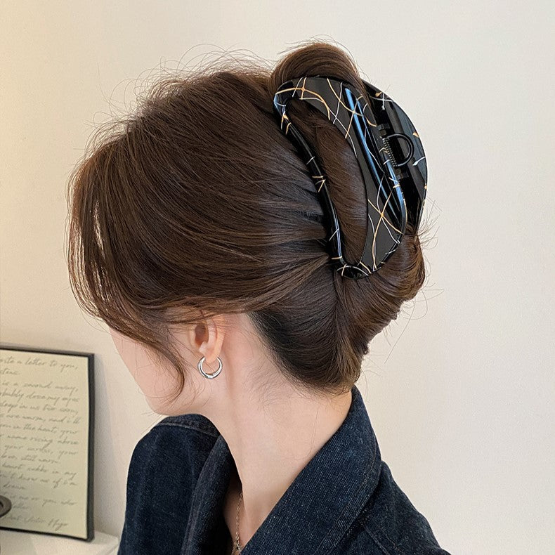 Ink Shell Hair Claw Clip view 3