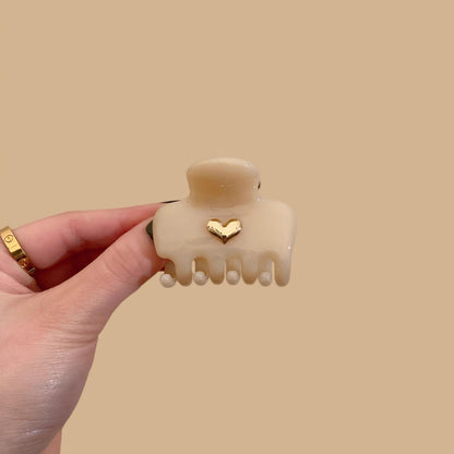 Jelly Heart Mini Hair Claw Clip view 3