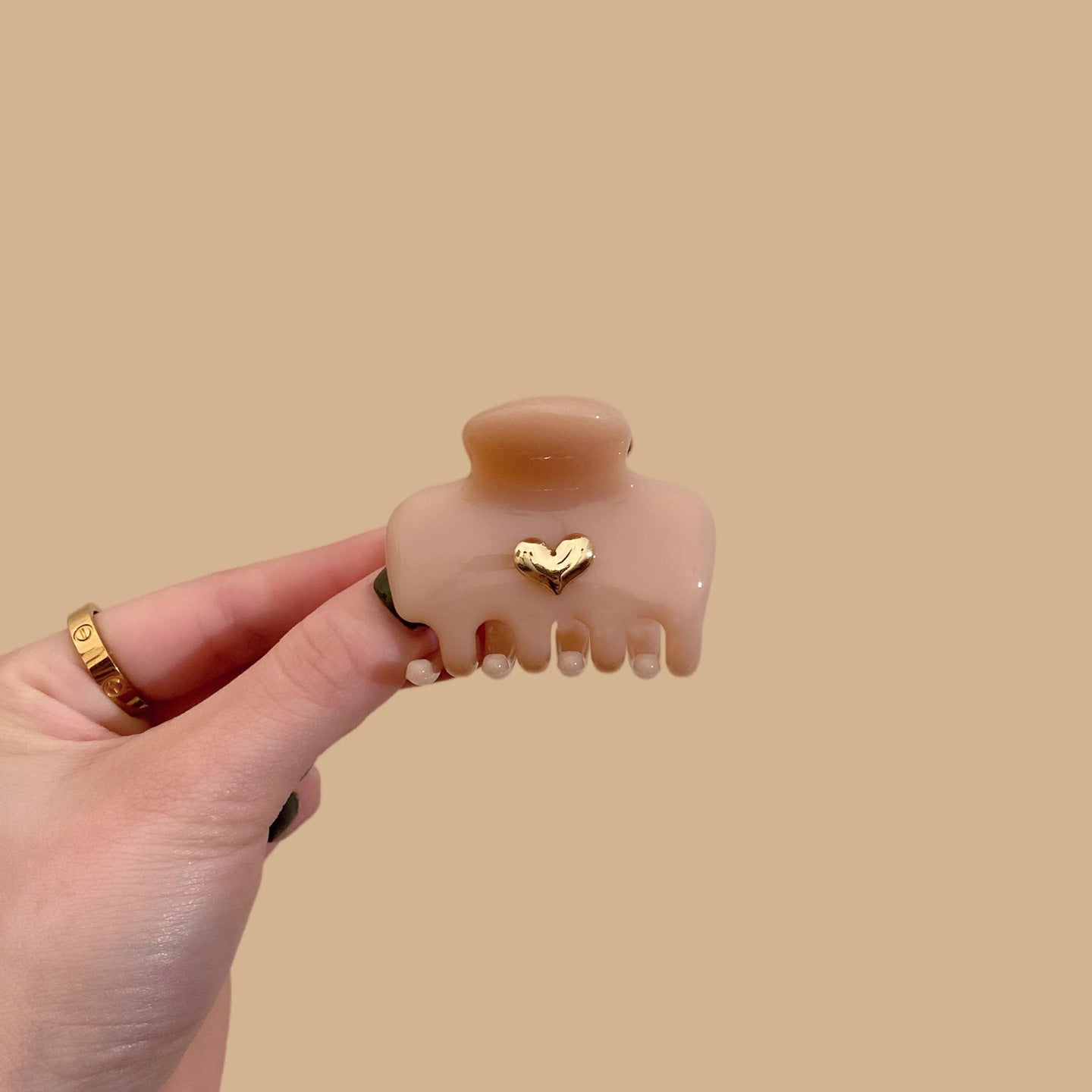 Jelly Heart Mini Hair Claw Clip view 6