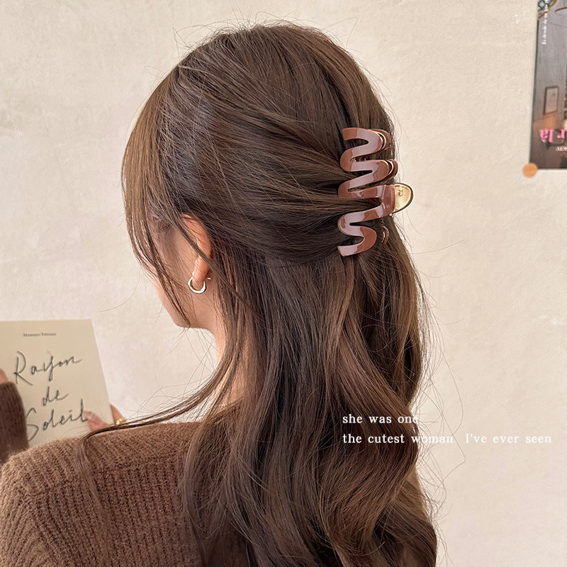 Jelly Wave Hair Claw Clip