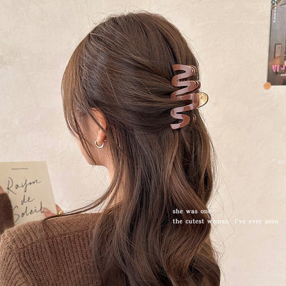 Jelly Wave Hair Claw Clip