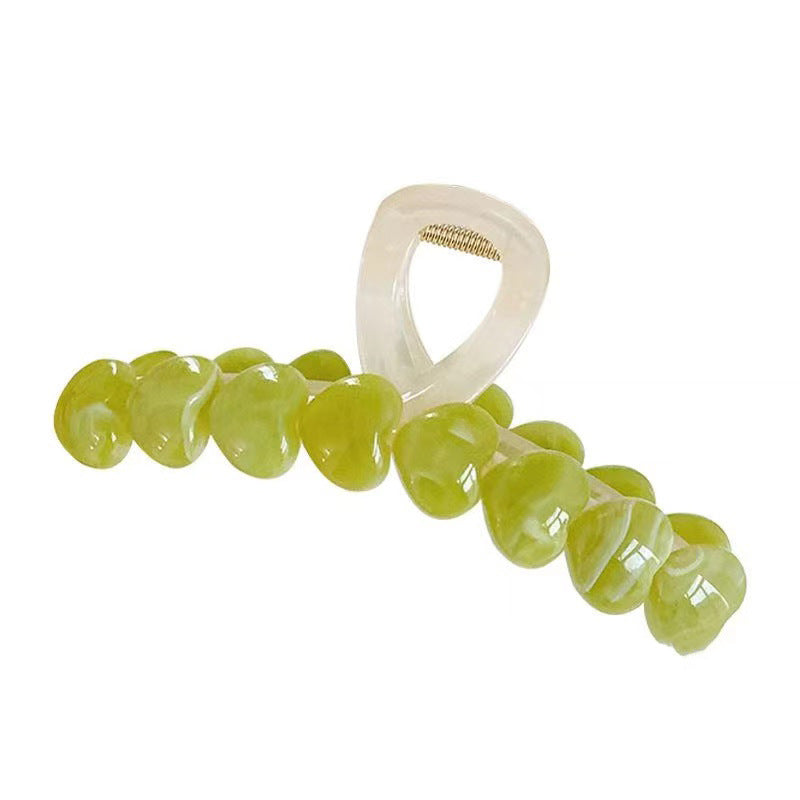Large Acrylic Heart Hair Claw Clip view 5