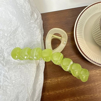 Large Acrylic Heart Hair Claw Clip view 7