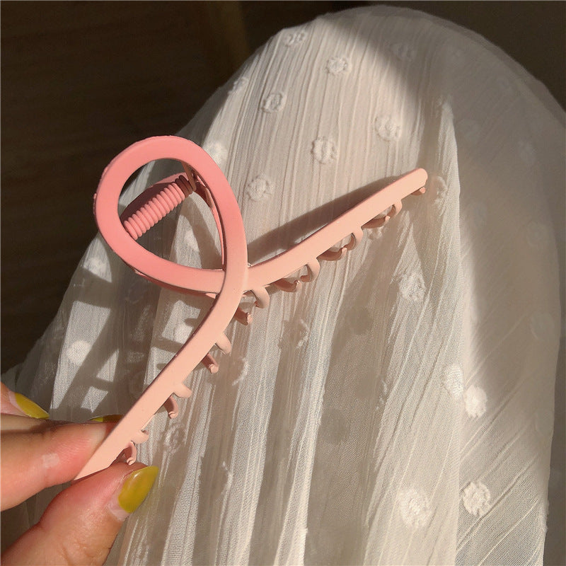 Large Gradient Pink Metal Hair Claw Clip view 6