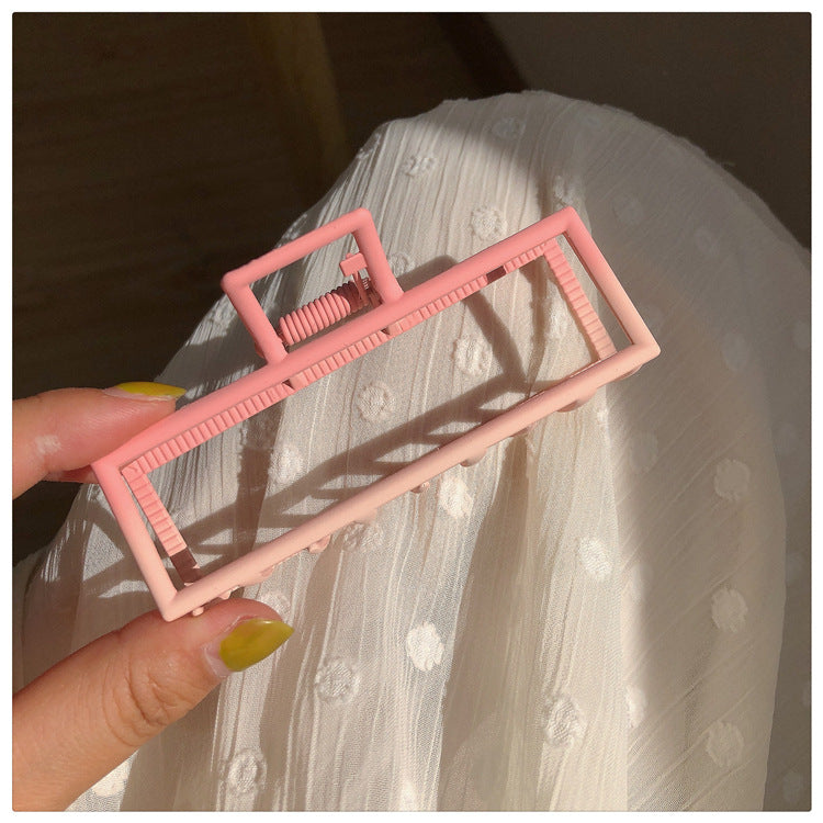 Large Gradient Pink Metal Hair Claw Clip view 7
